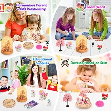 Kids Unicorn Night Light Craft Kit - Perfect Gift for Ages 3-8