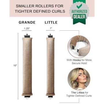 YOSHUYUKI Velvet Overnight Heatless Curlers for All Hair Types