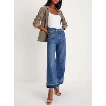 Astylish Women's Flare Jeans - Stylish Wide Leg Fit