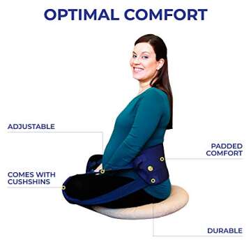 Nada-Chair Back-Up with CushShins Premium Back Support System Turns to Convertible Pouch Bag