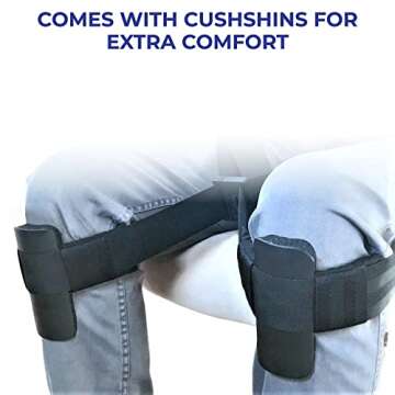 Nada-Chair Back-Up with CushShins Premium Back Support System Turns to Convertible Pouch Bag