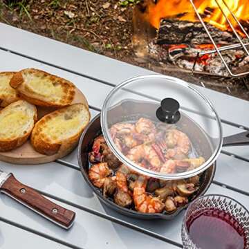 Utopia Kitchen 8 Inch Cast Iron Skillet - Pre Seasoned for Versatile Cooking