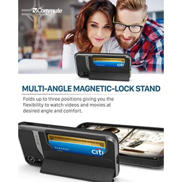 VENA iPhone XR Wallet Case with Drop Protection and Stand