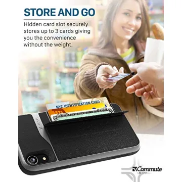 VENA iPhone XR Wallet Case with Drop Protection and Stand