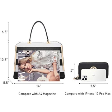 Dasein Vegan Leather Women's Satchel Wallet Set Stylish Durable