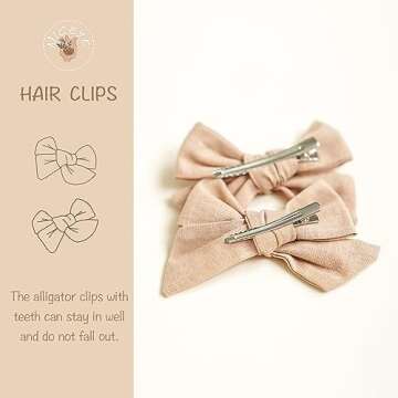 Niceye 24 PACK Baby Girl Hair Clips Set, Hair Bows Barrettes Handmade Accessories Alligator Clip for...