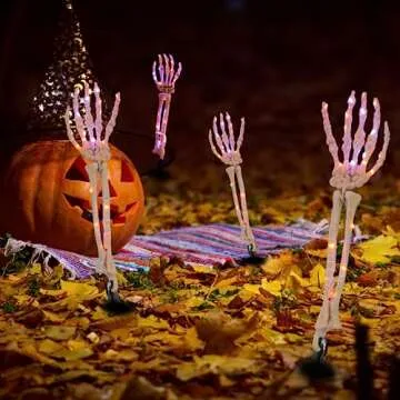 Lighted Skeleton Arm Stake – Scary Halloween Decoration