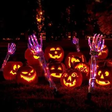 Lighted Skeleton Arm Stake – Scary Halloween Decoration