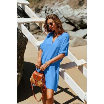 AI'MAGE Women Swim Cover Up Plus Size Beach Dress