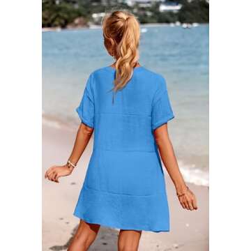 AI'MAGE Women Swim Cover Up Plus Size Beach Dress