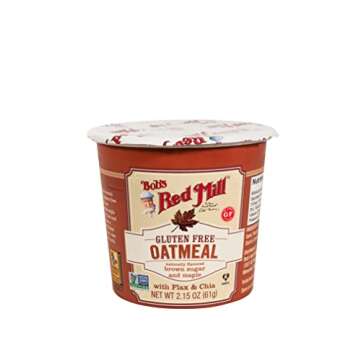 Bob's Red Mill Maple Brown Sugar Oatmeal Cup, 1 cup (Pack of 12) - Non GMO, Whole Grain, Kosher