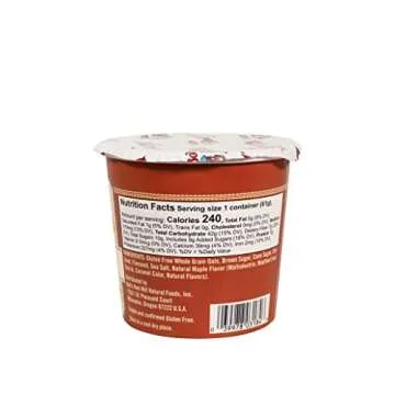 Bob's Red Mill Maple Brown Sugar Oatmeal Cup, 1 cup (Pack of 12) - Non GMO, Whole Grain, Kosher