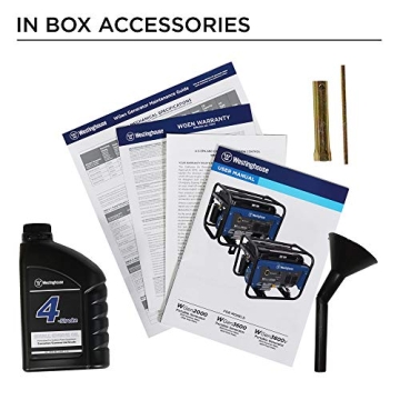 Westinghouse 4650W Portable Generator RV Ready Gas Powered