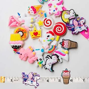 Mowzury Unicorn Shoe Charms - 20 PCS Fun & Cute Decorations