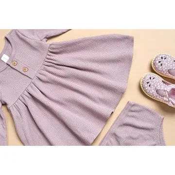 Modern Moments Baby Dress with Diaper Cover Set