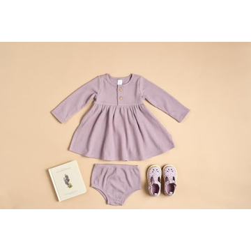 Modern Moments Baby Dress with Diaper Cover Set
