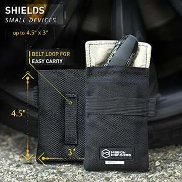 Mission Darkness Keyfob Faraday Bag for Ultimate Vehicle Security