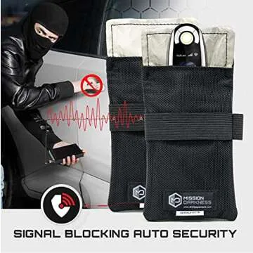 Mission Darkness Keyfob Faraday Bag for Ultimate Vehicle Security