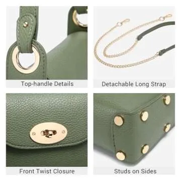 VONMAY Women Studded Evening Clutch Bag for Events