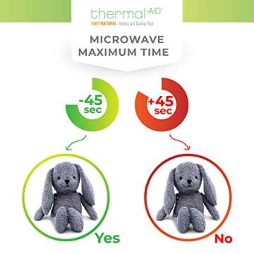 Thermal-Aid Zoo Microwavable Stuffed Animal - Plush Toy and Hot Cold Pack - Baxter The Bunny