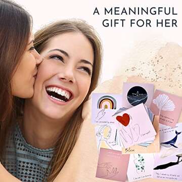 RYVE Positive Affirmations Cards for Women - 52 Mindfulness Cards with Affirmations and Inspirationa...