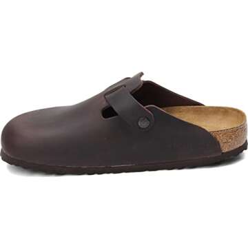 Birkenstock Unisex Boston Clog,Habana Oiled Leather,42 M EU