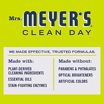 MRS. MEYER'S CLEAN DAY Liquid Laundry Detergent, Biodegradable Formula Infused with Essential Oils, Lemon Verbena, 64 oz (64 Loads)