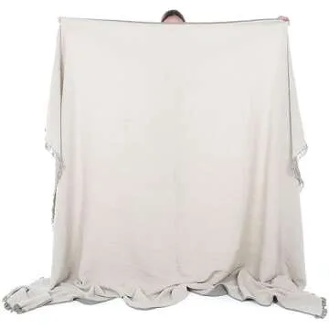 Cacala Muslin Throw Blanket – Muslin Blankets for Adults – Natural Cotton Throw Blankets for Bed and Sofa – Soft and Lightweight 4 Layers – All-Season Boho Throw (51" x 67", Green)