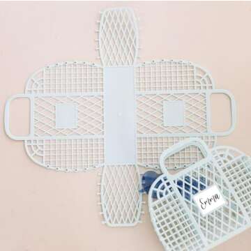 Personalized Jelly Bag - Bridesmaid Gift Bag, Easter Basket, Gift For Baby Shower, Plastic Straw Clutch, Easter Bags, Easter Baskets For Girls, Gift for Bachelorette Parties, Gift Bag Bridal Parties