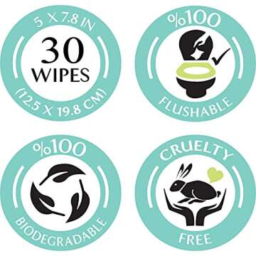 Cleogen Bi-Phase Micellar Makeup Remover Wipes - 30 Individually Wrapped Makeup Remover Wipes - Gentle Cleansing - Vitamin E - Travel Size - Alcohol and Paraben Free