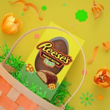 REESE'S Milk Chocolate Peanut Butter Egg, Easter Candy Gift Box, 6 oz