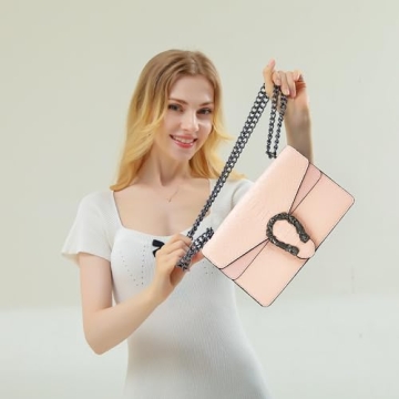 DEEPMEOW Snake Print Crossbody Bag for Women