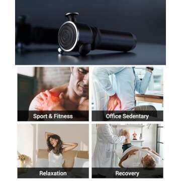 HYAKO R1 Deep Tissue Vibrating Muscle Massager - All Body Relief Tool - Perfect for Pain Relief and ...