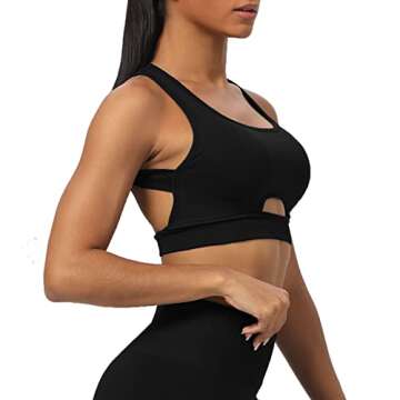 Aoxjox Seamless Sports Bra for Women - Stylish & Supportive