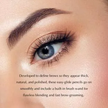 Epilynx Perfect Eyebrow Definer Pencil and Eyebrow Brush, for Sensitive Skin, Gluten-Free, Allergen-Free, Vegan