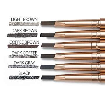 Epilynx Perfect Eyebrow Definer Pencil and Eyebrow Brush, for Sensitive Skin, Gluten-Free, Allergen-Free, Vegan
