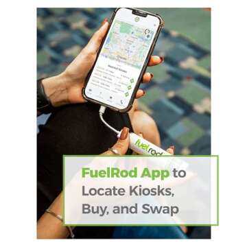 FuelRod Portable Charger Kit, with One Extra Set of Cables & Adaptors, Compatible with All Tablets, Smart Phones, Rechargeable Backup Power Bank, SWAP for Charged Rod at Kiosk