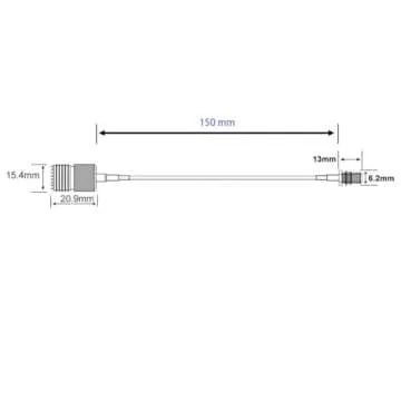 Premium SMA to UHF Cable for Baofeng Radios - 6-Inch Pack