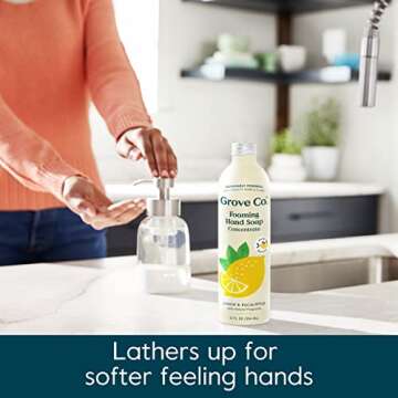 Grove Co. Foaming Hand Soap Starter Kit with Reusable Dispenser