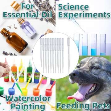 Zkupanx 100 PCS 3ML Pipette Droppers for All Needs