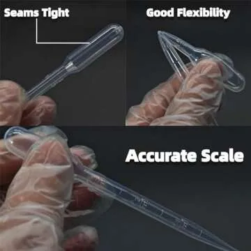 Zkupanx 100 PCS 3ML Pipette Droppers for All Needs