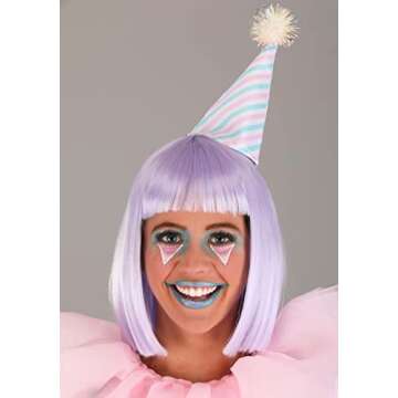 Pastel Diamond Clown Jumpsuit for Women - Medium Pink