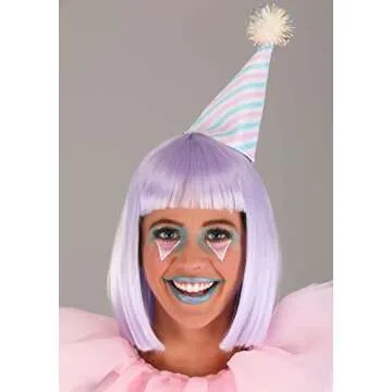 Pastel Diamond Clown Jumpsuit for Women - Medium Pink