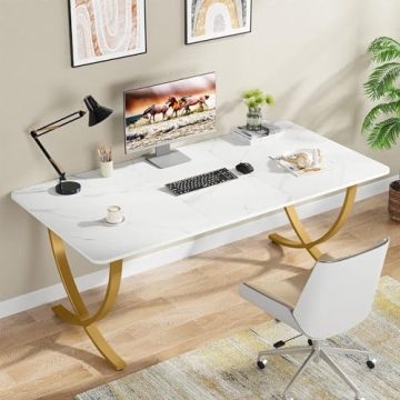 Tribesigns Modern Executive Desk, Large 63" Home Office Desk