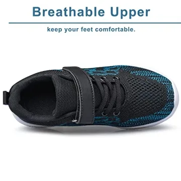 Navy Blue Kids Sneakers Size 3 for Boys and Girls