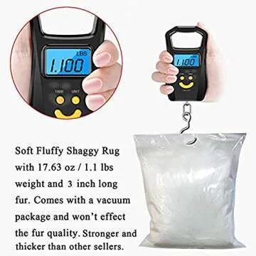 LOCHAS Soft Fluffy Faux Sheepskin Rug for Home Decor