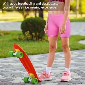 Resinta Girls Bike Shorts Pack for Dance & Play Comfort