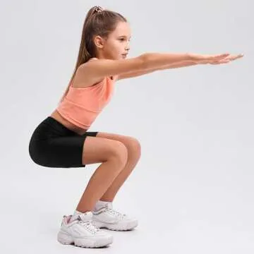 Resinta Girls Bike Shorts Pack for Dance & Play Comfort