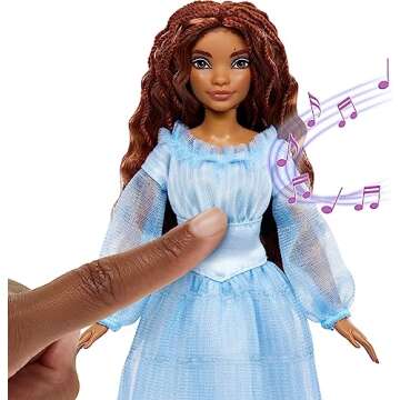 Mattel The Little Mermaid Sing & Discover Ariel Doll with Signature Dress, Toys Inspired by the Movi...