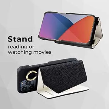 Stylish HANDODO iPhone 14 Pro Wallet Case with RFID Blocking